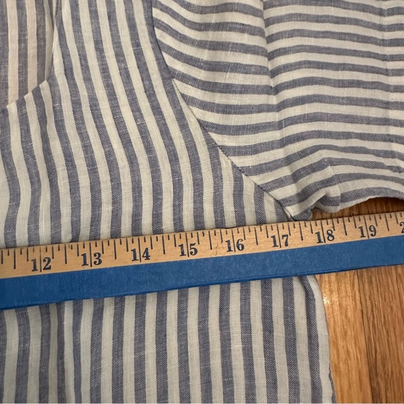 Mango MNG Casual   100% Linen Shirt in  Stripe
Size 2 /XS  (A)1 - Picture 10 of 14